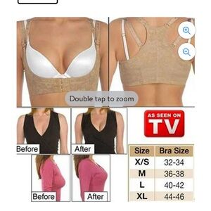 Chic shaper support bra perfect posture Size M